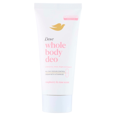 Dove whole body deo Sensitive raspberry & rose scent 75 ml